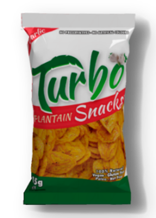 Picture of Turbo Plantain Snacks 45g Garlic